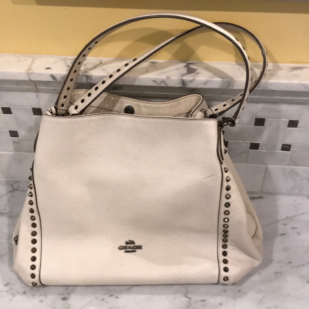 Coach handbag with studs